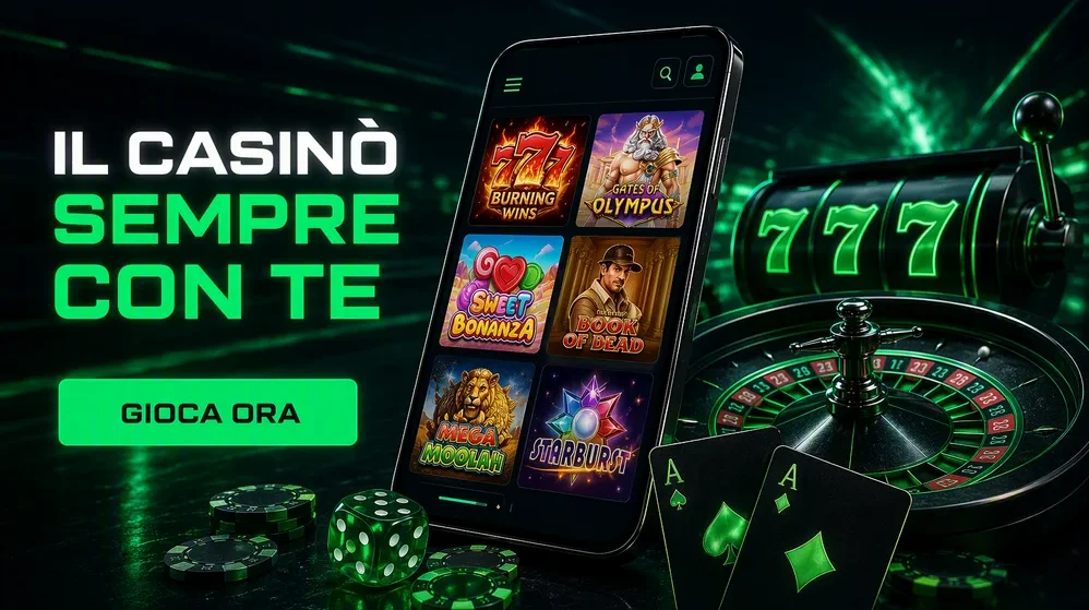 smartphone con sito mobile casinò aperto
